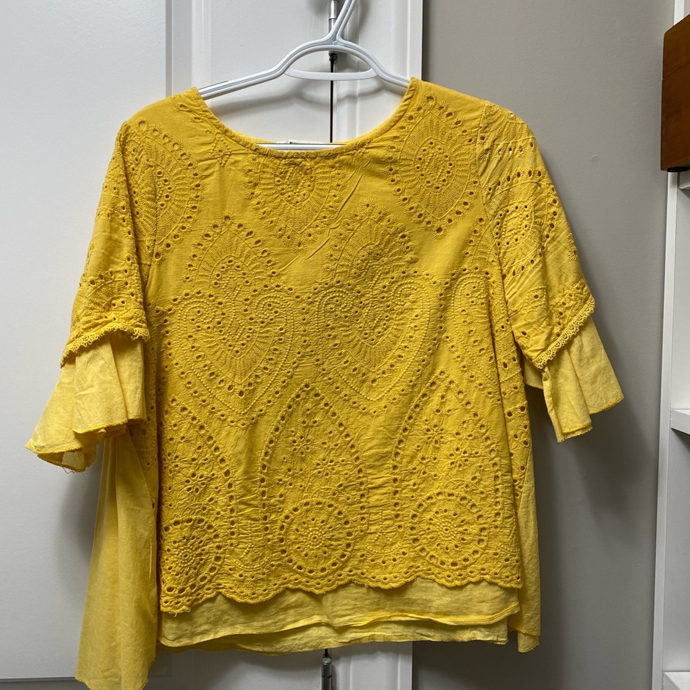 Goodnight Macaroon -Marigold blouse/tunic-small